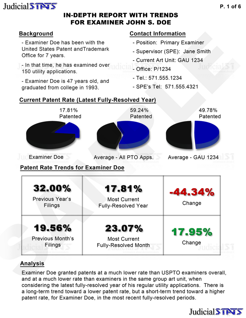 In-Depth Patent Examiner Reports